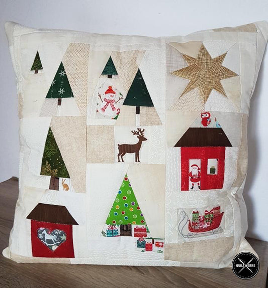 Ein weihnachtliches Kissen mit den Mistletoe Vorlagen - a christmassy pillow using the Mistletoe templates