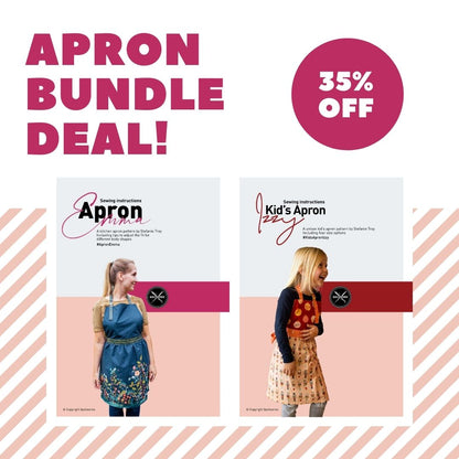 Bundle Deal: English patterns Apron Emma and Kid´s Apron Izzy